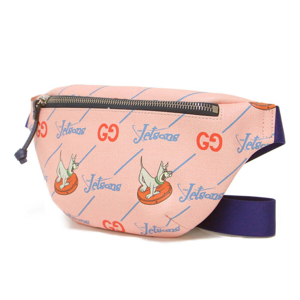 GUCCI The Jetsons Bag Body Waist Clutch Crossbody Leather Pink